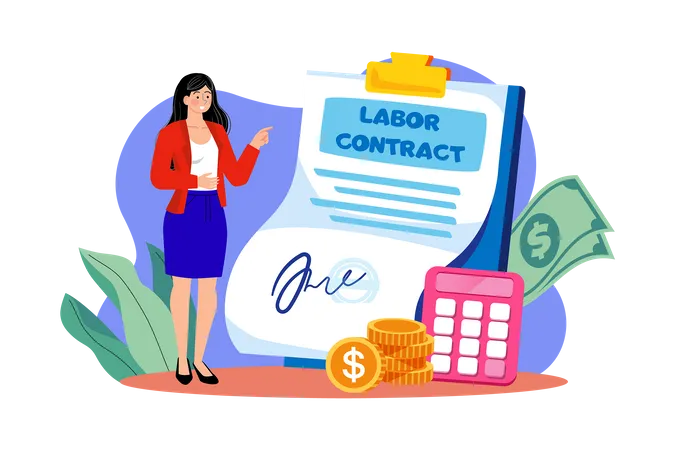 Recruiters make proposals regarding salary and other benefits  Illustration