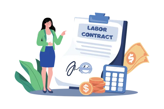 Recruiters make proposals regarding salary and other benefits  Illustration