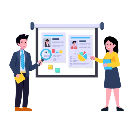 Flat Illustration Of Recruitment Is Customizable And Easy To Use Illustration