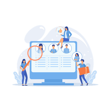 Recruitment Agency  Illustration