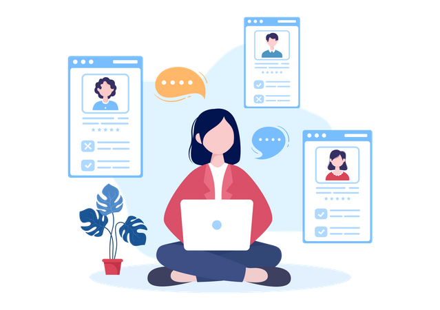 Recruitment Agency  Illustration