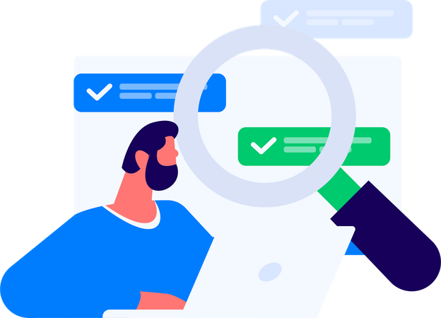 Recruitment process going on  Illustration