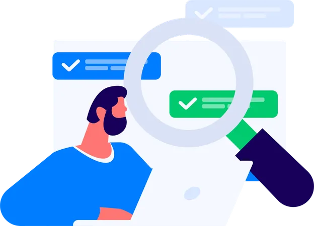 Recruitment process going on  Illustration