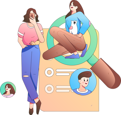 Recruitment process of employee  Illustration