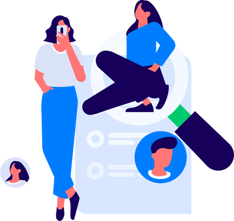 Recruitment process of employee  Illustration
