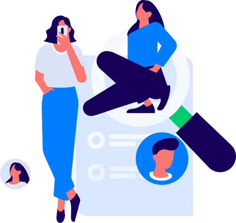 Recruitment process of employee  Illustration