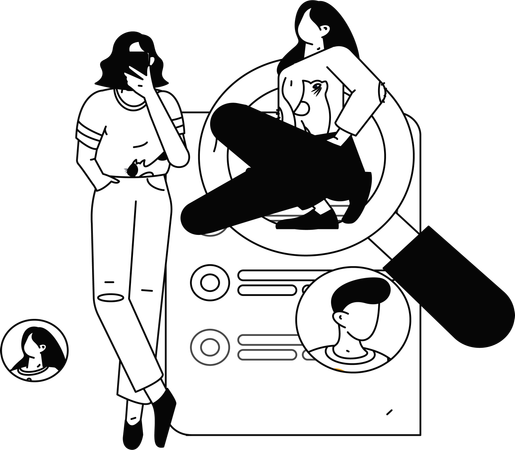 Recruitment process of employee  Illustration
