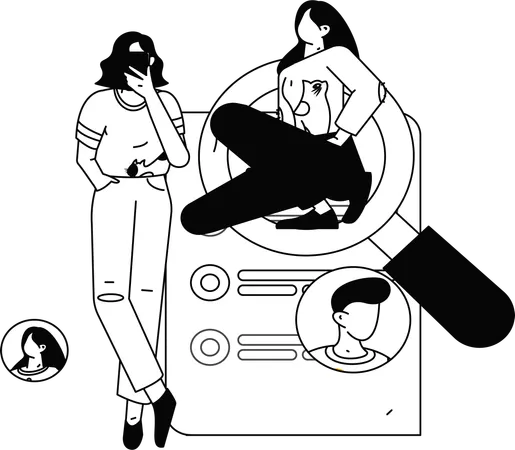 Recruitment process of employee  Illustration