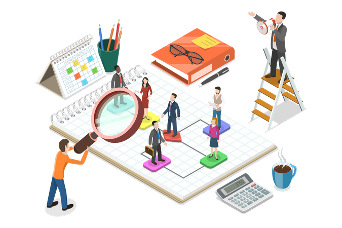 Recrutamento internogestão de recursos humanos  Ilustração