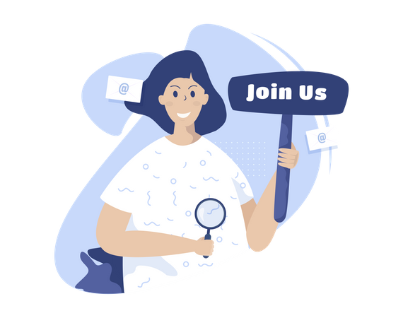 Recrutamento on-line  Ilustração