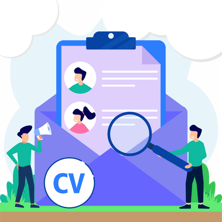 Recrutamento on-line  Ilustração