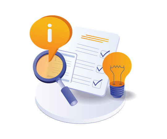 Recueillir beaucoup de nouvelles informations pour développer l'entreprise  Illustration