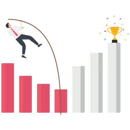 Recuperação de lucros após crise económica  Ilustração