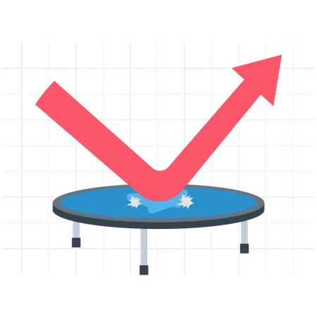 Recuperação do mercado de ações  Ilustração