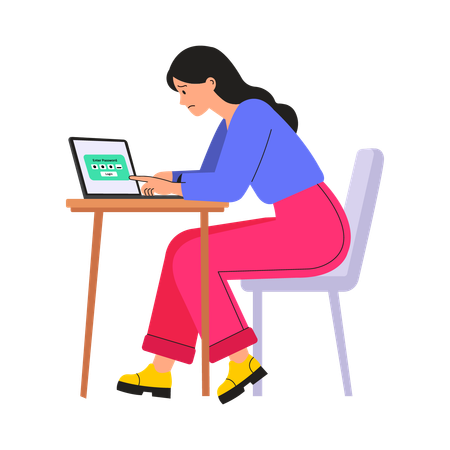 Recuperación de contraseña olvidada en la computadora portátil  Ilustración