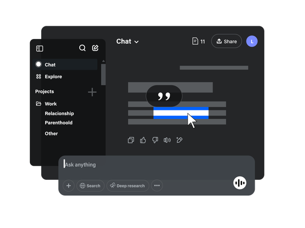 Recursos de resposta no chat Ai  Ilustração