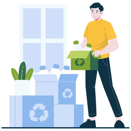 Recyclage à la maison  Illustration