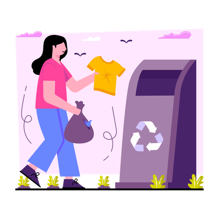 Recyclage des déchets  Illustration