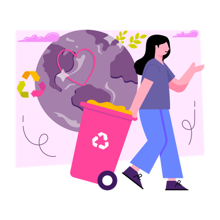 Recyclage des déchets  Illustration