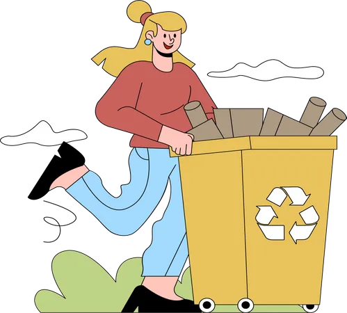 Recycle Bin Illustration
