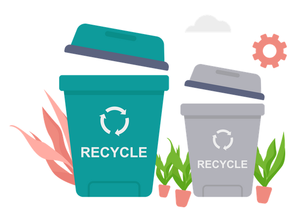 Recycle bin  Illustration