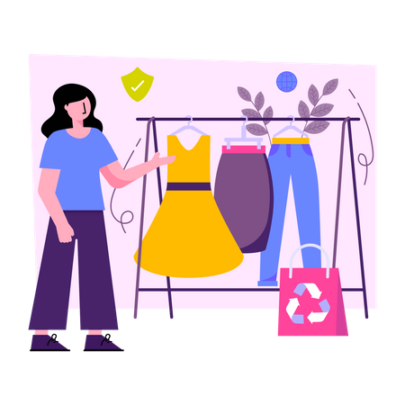 Recycle Clothes  Illustration