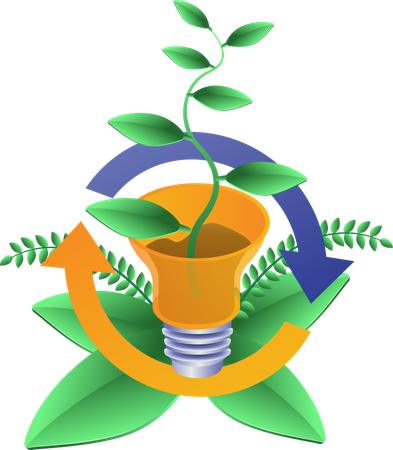 Recycle green energy  Illustration