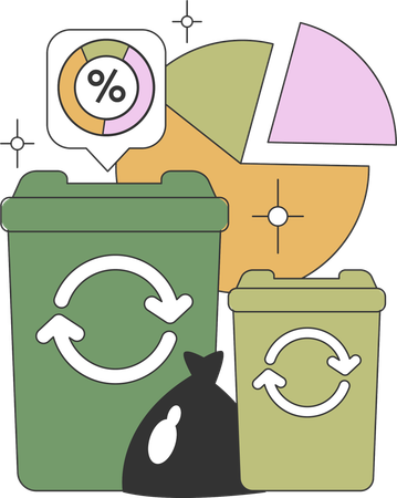 Recycle waste  Illustration
