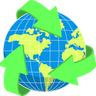 earth recycling illustration svg
