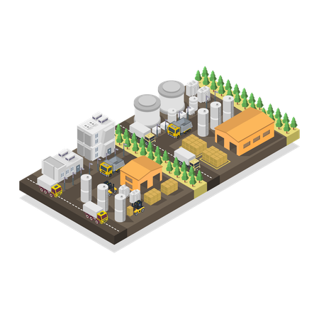 Recycling Of Vegetable Waste  Illustration