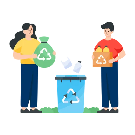 Recycling Waste Illustration