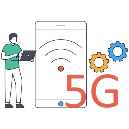 Red 5G  Ilustración