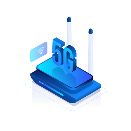 Red 5G  Ilustración