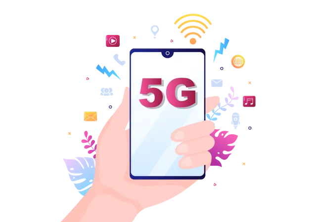 Red 5G  Ilustración