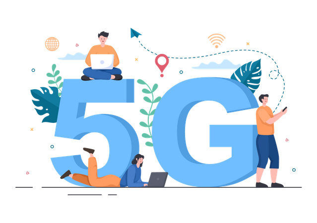 Red 5G  Ilustración