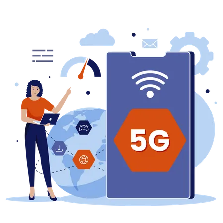 Red 5G  Ilustración