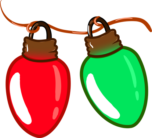 Red and green lamp  Illustration