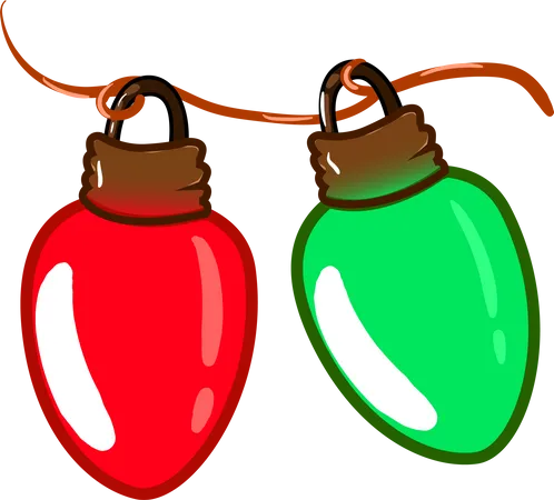 Red and green lamp  Illustration