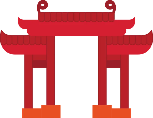 Red gate  Illustration