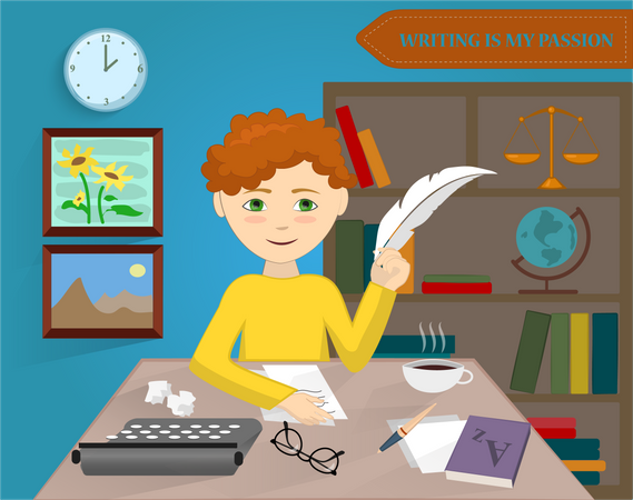 Rédacteur d'articles Illustration