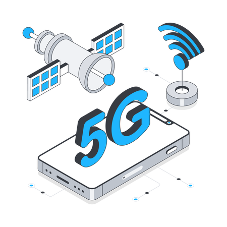 Rede 5G  Ilustração