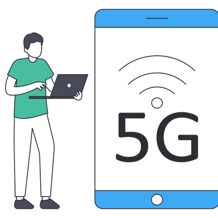 Rede 5G  Ilustração