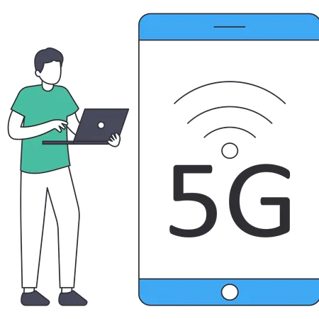 Rede 5G  Ilustração