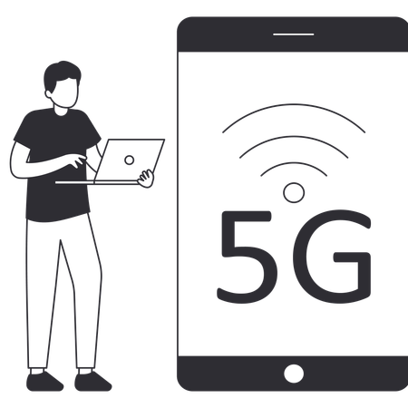 Rede 5G  Ilustração