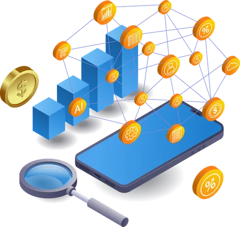 Rede de desenvolvimento de negócios  Illustration