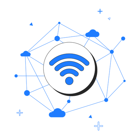 Rede wi-fi  Ilustração