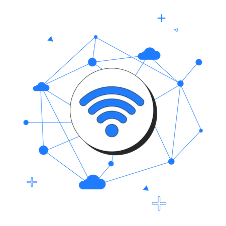 Rede wi-fi  Ilustração