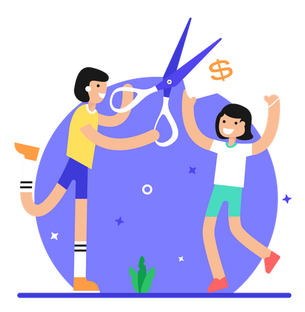 Redução de custos  Ilustração