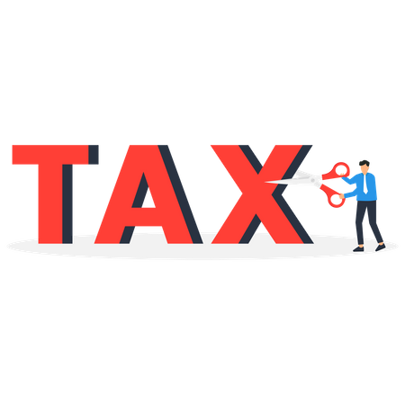 Reducción de impuestos  Ilustración