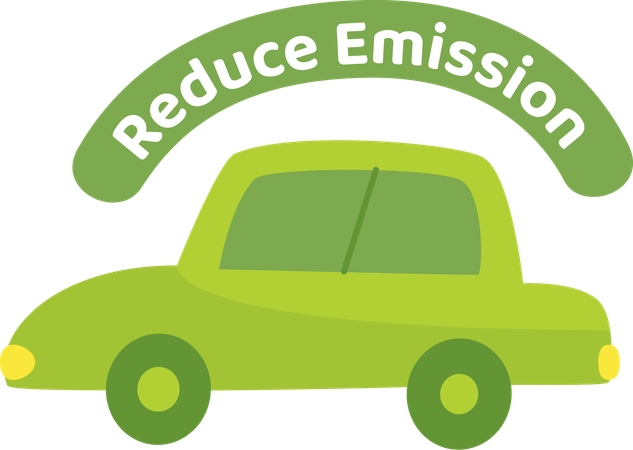 Reduce car use  Illustration